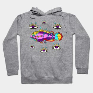 Cosmic Fish with eyes Hoodie